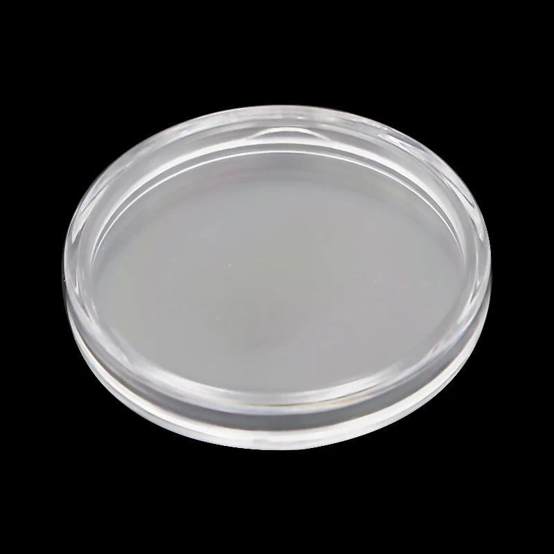 10-Piece Transparent Plastic Coin Holder Set for Secure Coin Storage and Protection Capsules (18-40mm)