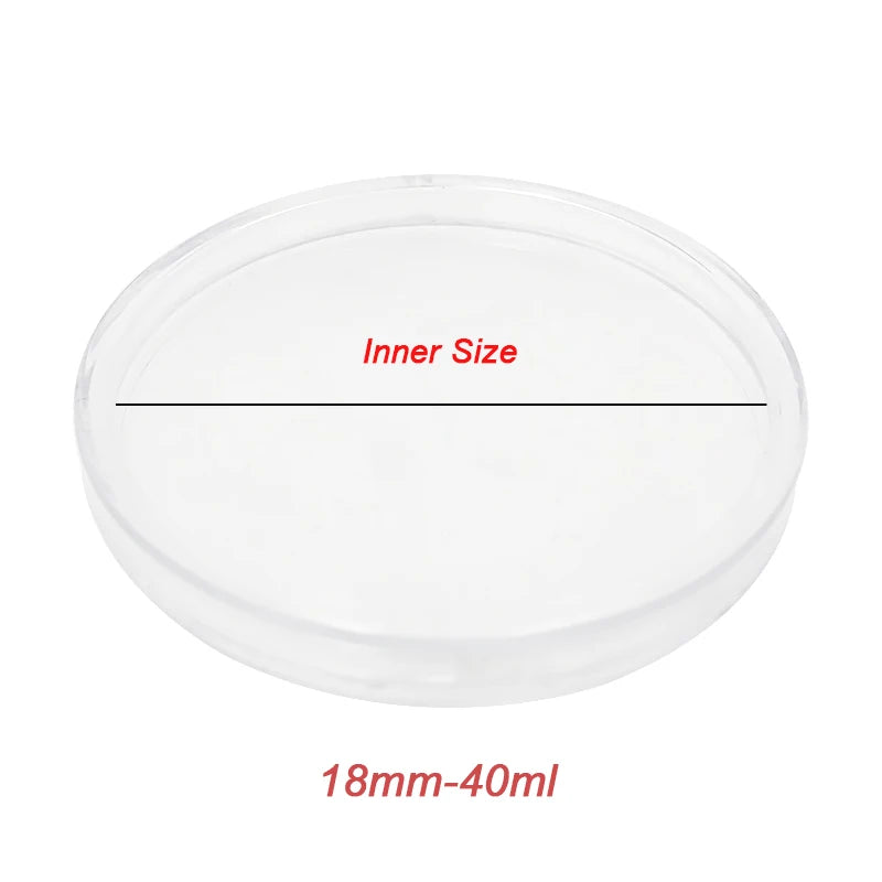 10-Piece Transparent Plastic Coin Holder Storage Capsules for 18-40mm Coins